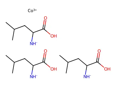 Tris((1-carboxy-3-methylbutyl)azanide);cobalt(3+) structure