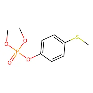 Dimethyl 4-(methylthio)phenyl phosphate structure