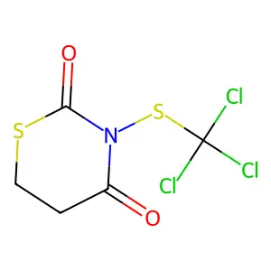 3-(Trichloromethylsulfanyl)-1,3-thiazinane-2,4-dione structure