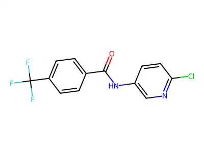 N-(6-chloropyridin-3-yl)-4-(trifluoromethyl)benzamide structure