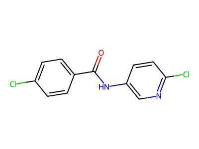 4-chloro-N-(6-chloropyridin-3-yl)benzamide structure