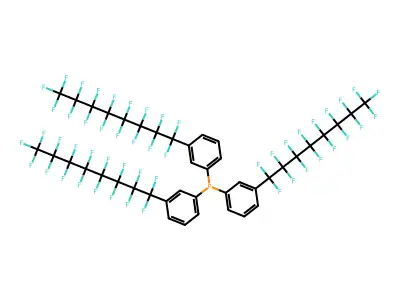 Tris[3-(perfluorooctyl)phenyl]phosphine structure