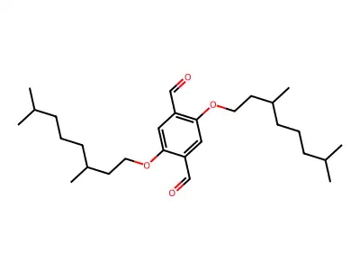 2,5-Bis(3,7-dimethyloctyloxy)terephthalaldehyde structure
