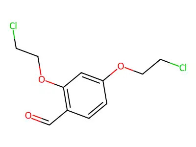 2,4-Bis(2-chloroethoxy)benzaldehyde structure