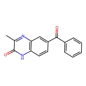 (2-Hydroxy-3-methylquinoxalin-6-yl)(phenyl)methanone structure