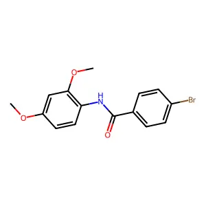 4-bromo-N-(2,4-dimethoxyphenyl)benzamide structure