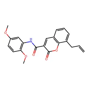 8-allyl-N-(2,5-dimethoxyphenyl)-2-oxo-2H-chromene-3-carboxamide structure