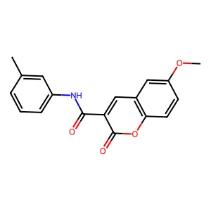 6-methoxy-2-oxo-N-(m-tolyl)-2H-chromene-3-carboxamide structure