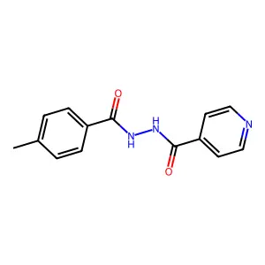 N'-(4-methylbenzoyl)pyridine-4-carbohydrazide structure