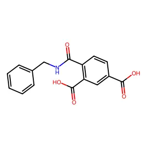 4-(Benzylcarbamoyl)benzene-1,3-dicarboxylic acid structure