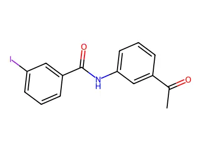 N-(3-acetylphenyl)-3-iodobenzamide structure