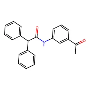 N-(3-acetylphenyl)-2,2-diphenylacetamide structure