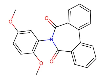 6-(2,5-Dimethoxyphenyl)benzo[d][2]benzazepine-5,7-dione structure