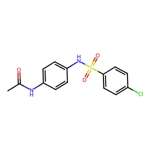 N-(4-{[(4-chlorophenyl)sulfonyl]amino}phenyl)acetamide structure