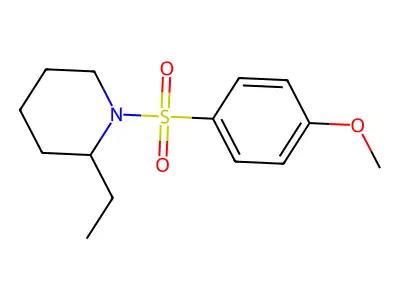 2-Ethyl-1-(4-methoxyphenyl)sulfonylpiperidine structure