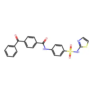 4-benzoyl-N-(4-(N-(thiazol-2-yl)sulfamoyl)phenyl)benzamide structure