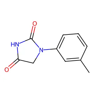 2,4-Imidazolidinedione, 1-(3-methylphenyl)- structure