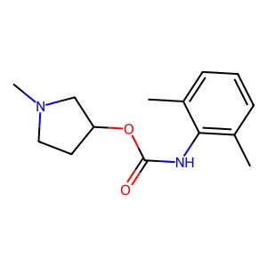 1-Methylpyrrolidin-3-yl hydrogen (2,6-dimethylphenyl)carbonimidate structure