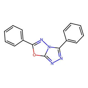 3,6-Diphenyl(1,2,4)triazolo(3,4-b)(1,3,4)oxadiazole structure
