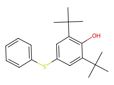 Phenol, 2,6-bis(1,1-dimethylethyl)-4-(phenylthio)- structure