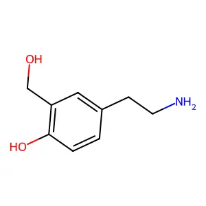 4-(2-Aminoethyl)-2-(hydroxymethyl)phenol structure