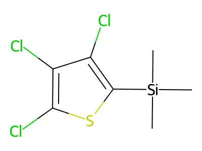 (3,4,5-Trichloro-2-thienyl)trimethylsilane structure