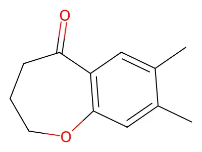 7,8-Dimethyl-2,3,4,5-tetrahydro-1-benzoxepin-5-one structure