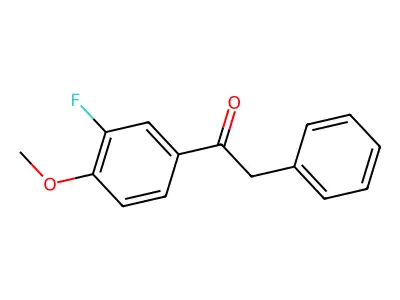 1-(3-Fluoro-4-methoxyphenyl)-2-phenylethanone structure
