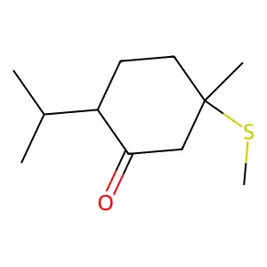 1-(Methylthio)-p-menthan-3-one structure