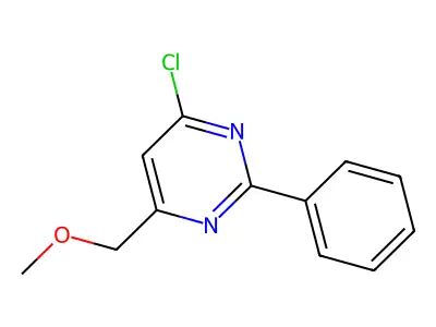 4-Chloro-6-(methoxymethyl)-2-phenylpyrimidine structure