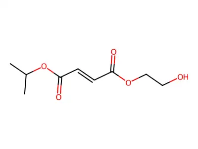1-O-(2-hydroxyethyl) 4-O-propan-2-yl but-2-enedioate structure