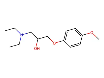 1-(Diethylamino)-3-(4-methoxyphenoxy)propan-2-ol structure