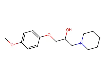 1-(4-Methoxyphenoxy)-3-(piperidin-1-yl)propan-2-ol structure