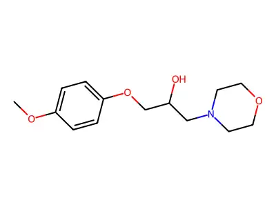 1-(4-Methoxyphenoxy)-3-morpholin-4-ylpropan-2-ol structure