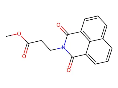 methyl 3-(1,3-dioxo-1H-benzo[de]isoquinolin-2(3H)-yl)propanoate structure