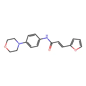 (2E)-3-(furan-2-yl)-N-[4-(morpholin-4-yl)phenyl]prop-2-enamide structure