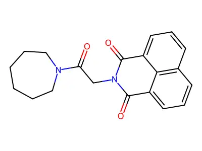 2-(2-Azepan-1-yl-2-oxo-ethyl)-benzo[de]isoquinoline-1,3-dione structure