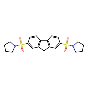 2,7-bis(pyrrolidin-1-ylsulfonyl)-9H-fluorene structure