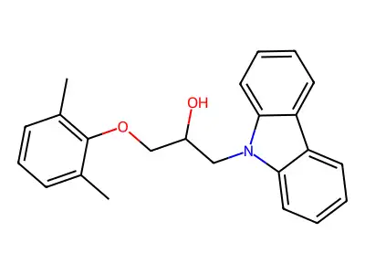 1-Carbazol-9-yl-3-(2,6-dimethylphenoxy)propan-2-ol structure