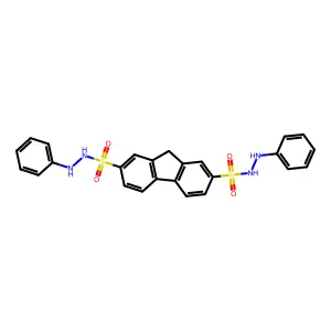2-N',7-N'-diphenyl-9H-fluorene-2,7-disulfonohydrazide structure