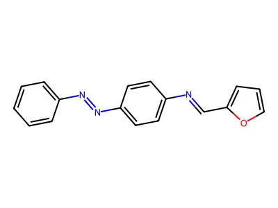 Benzenamine, N-(2-furanylmethylene)-4-(2-phenyldiazenyl)- structure