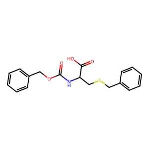 N-((Phenylmethoxy)carbonyl)-S-(phenylmethyl)-L-cysteine structure