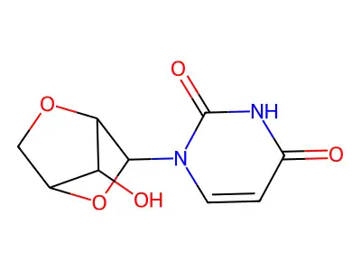 1-(2,5-Anhydropentofuranosyl)-4-hydroxypyrimidin-2(1H)-one structure