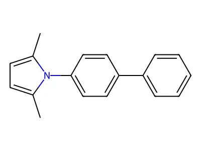 1-(biphenyl-4-yl)-2,5-dimethyl-1H-pyrrole structure