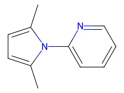 2-(2,5-dimethyl-1H-pyrrol-1-yl)pyridine structure