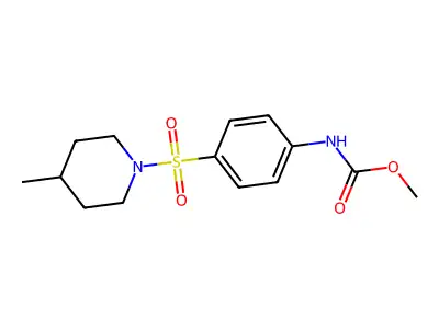 Methyl (4-((4-methylpiperidin-1-yl)sulfonyl)phenyl)carbamate structure