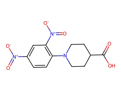 1-(2,4-Dinitrophenyl)piperidine-4-carboxylic acid structure