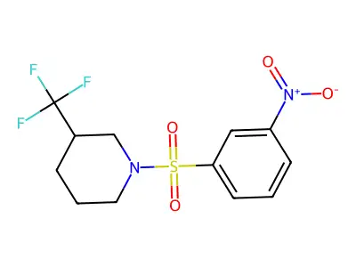 1-(3-Nitrobenzenesulfonyl)-3-(trifluoromethyl)piperidine structure