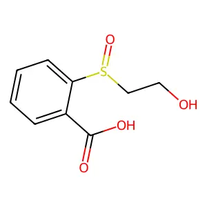 2-[(2-Hydroxyethyl)sulfinyl]benzoic acid structure