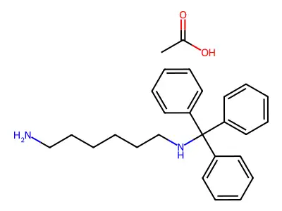 1,6-Hexanediamine, N-(triphenylmethyl)- structure